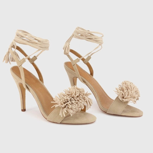 Sandalias De Tacón Boho Chic